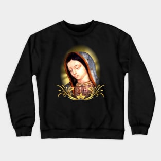 Guadalupe Virgin Mary Our Lady of Mexico Tilma Juan Diego 03 Crewneck Sweatshirt